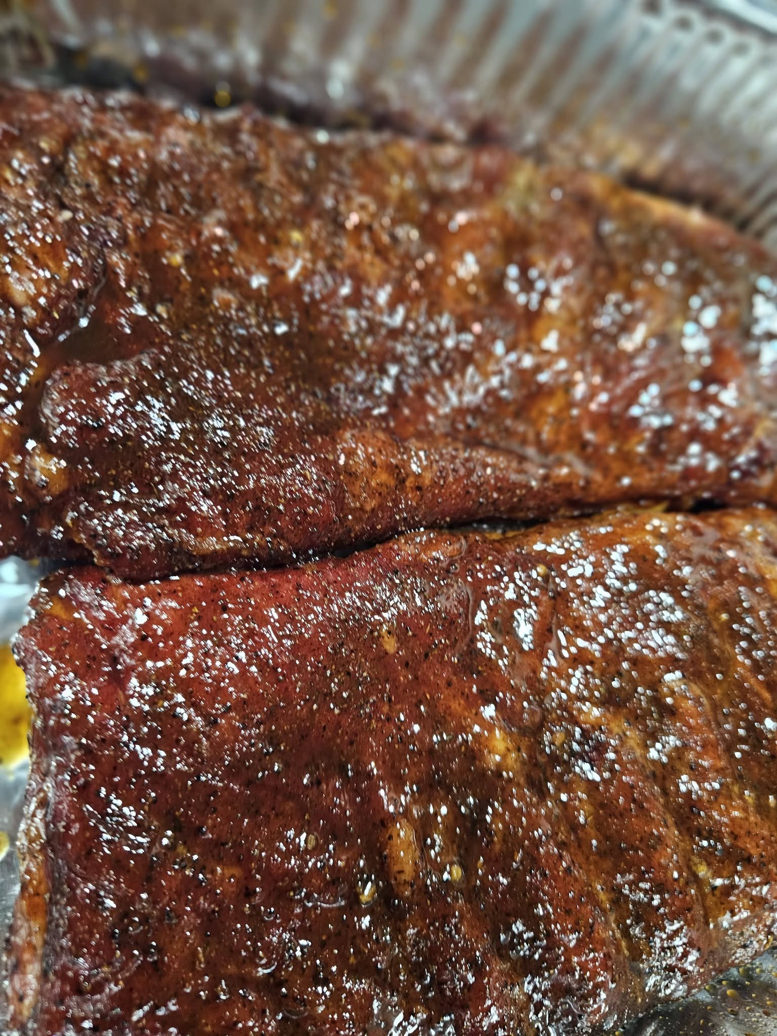 Sauced ribs from Beasley's Southern Flora-Bama BBQ